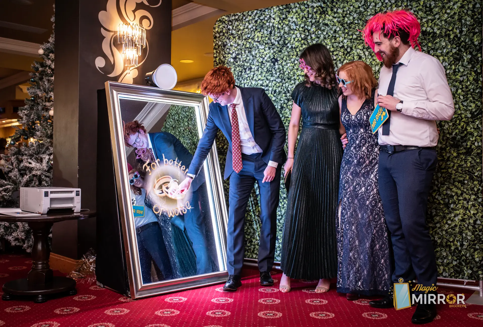 Friends laughing during a GIF booth session in New Jersey — photo 3
