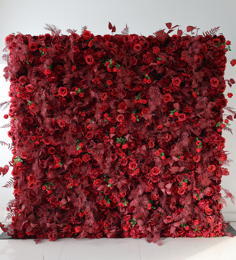 flower-wall-rentals-San-Francisco.-red
